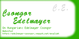 csongor edelmayer business card